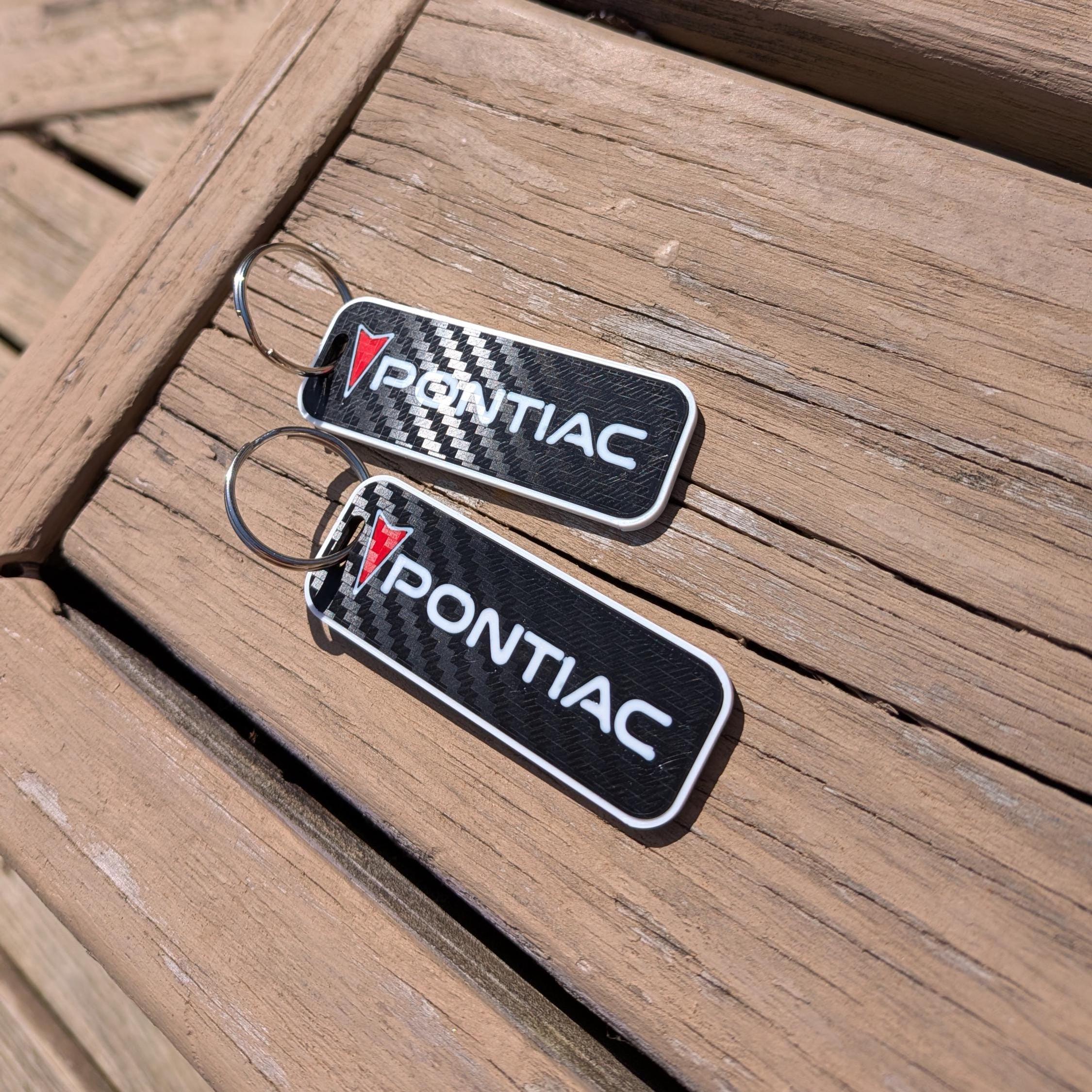 Pontiac Keychain Carbon Look (pair)
