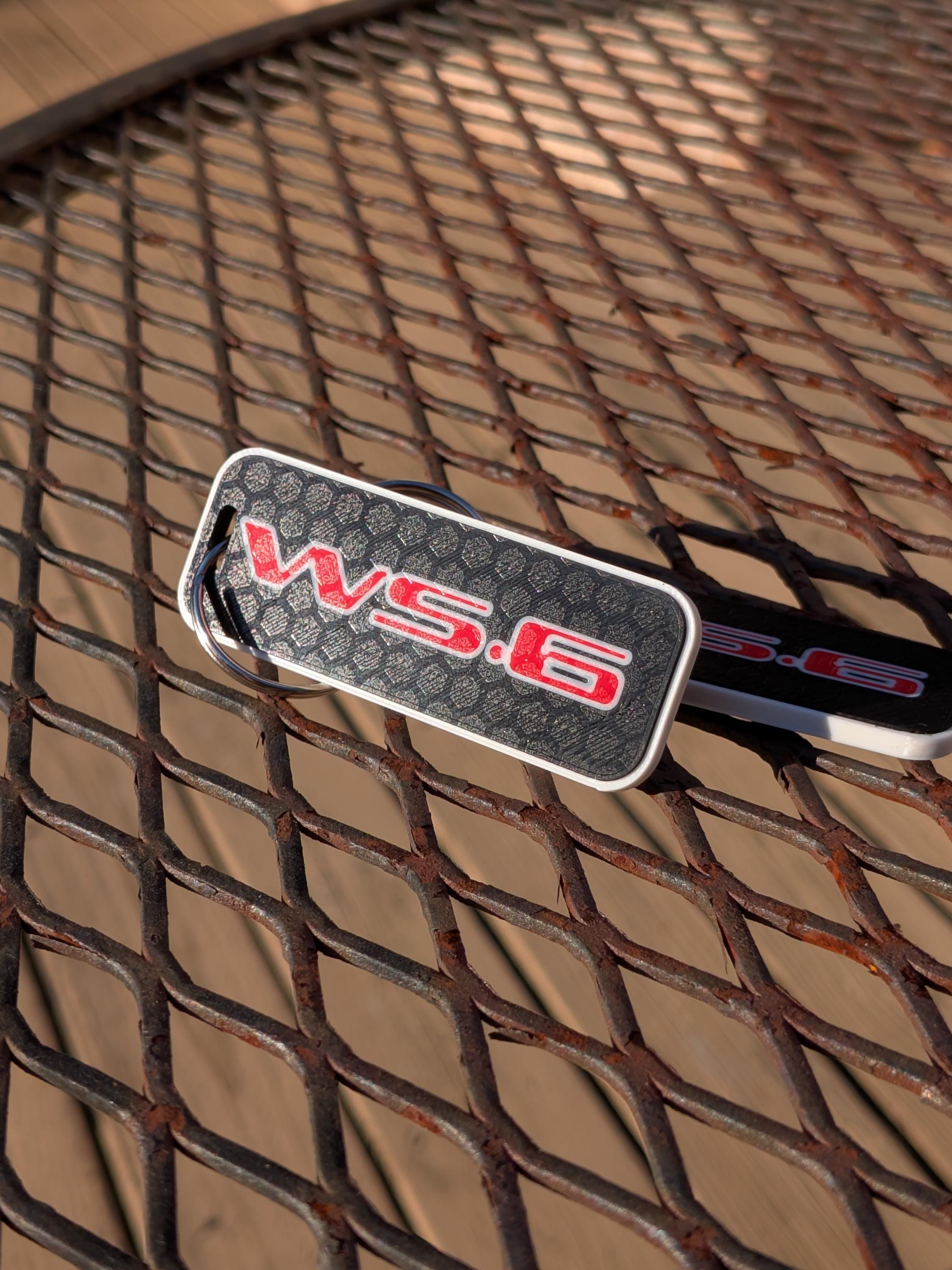 WS6 Keychains for Formula, Trans Am Firebird Carbon Look (pair)