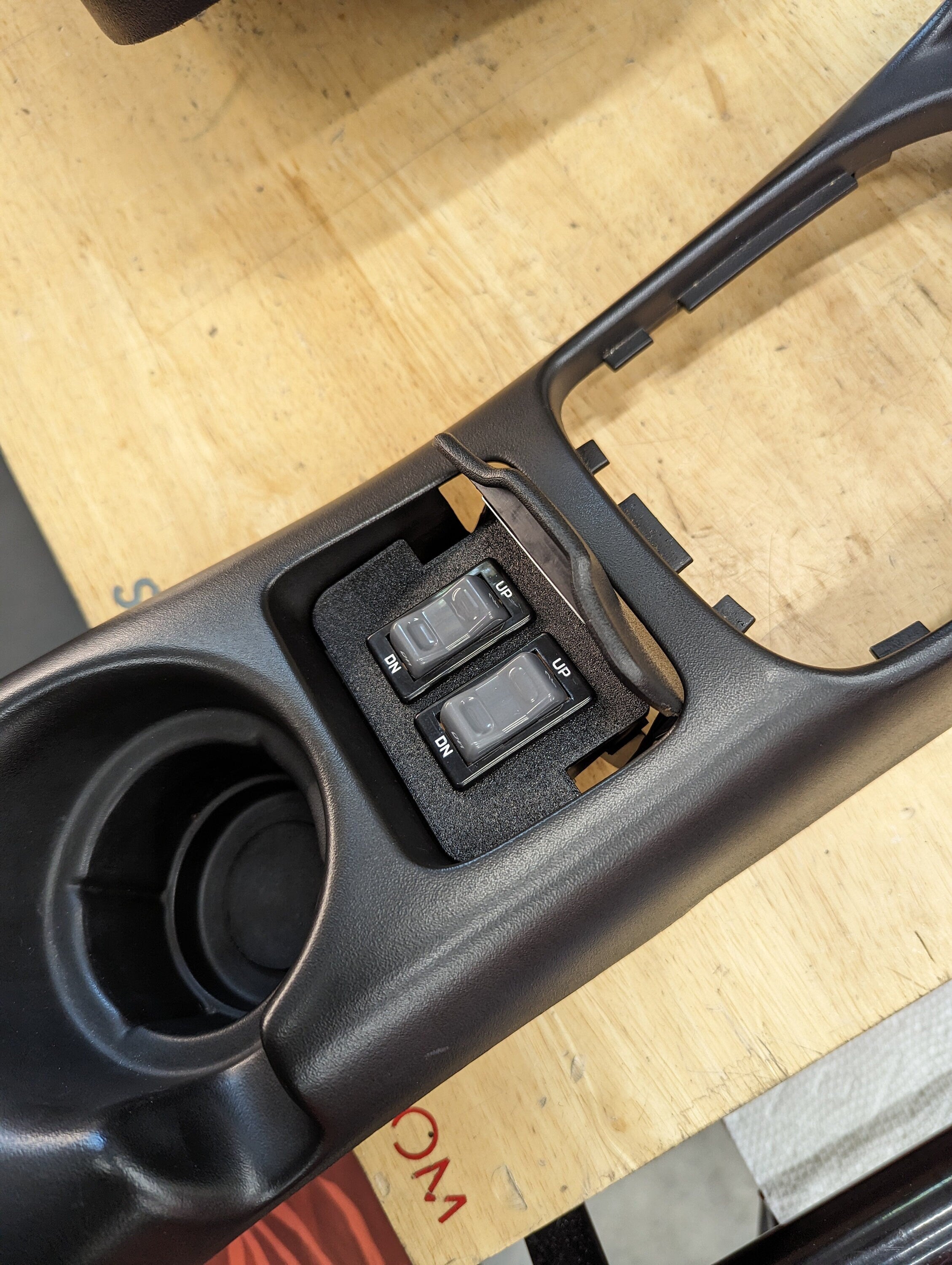 Fbody Ashtray Switch Plate or Power Window Switch Mount: for 82-92 with 98-02 Console