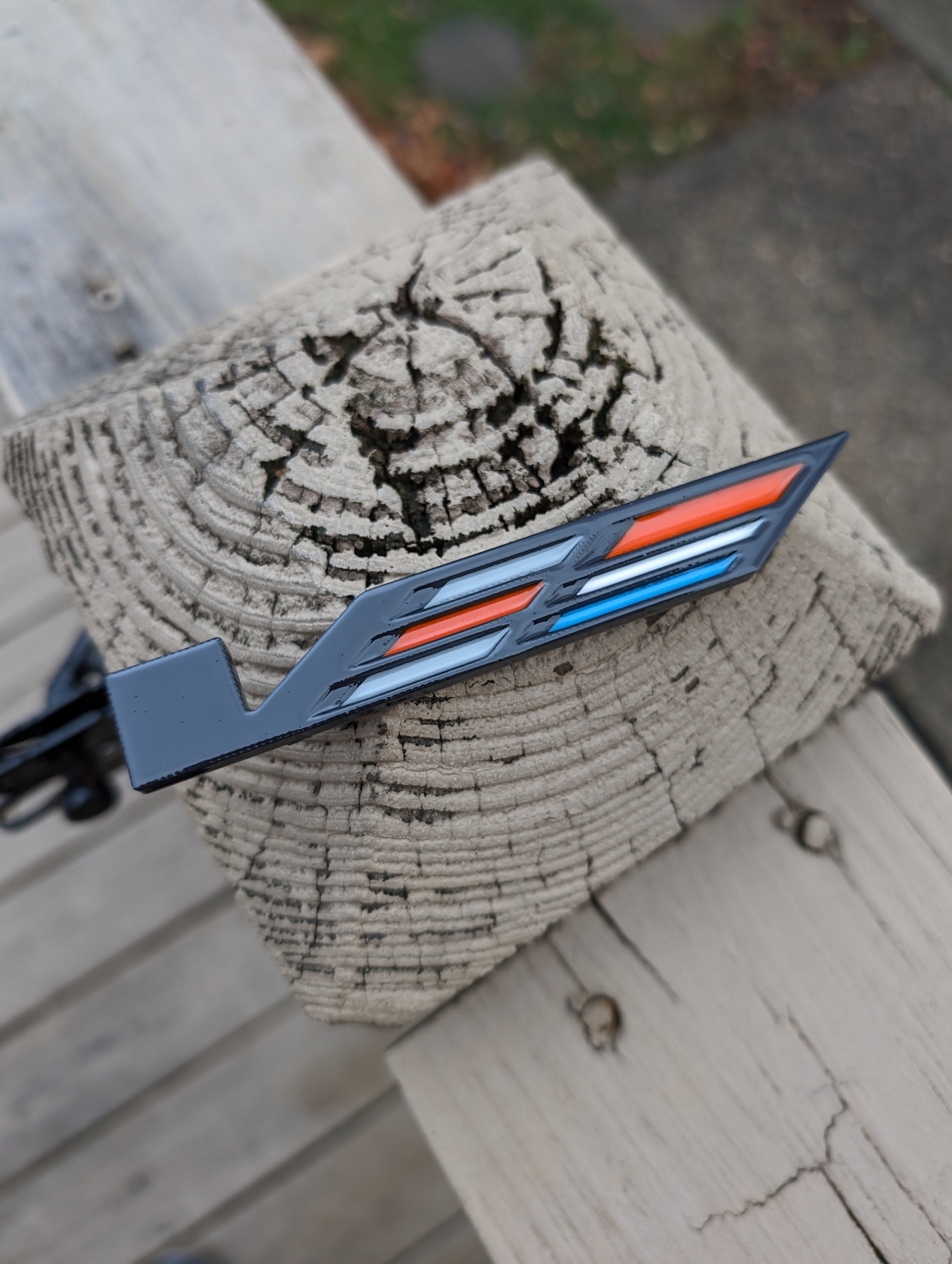 Badges for CTS-V ATS-V V Series Emblems Badges Custom (Set of 3)