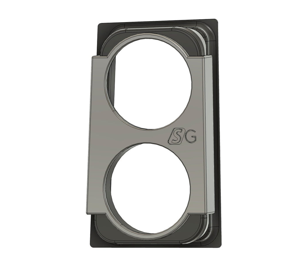 Dual 52mm Gauge Pod (replaces warning lights) for 78-88 G-bodies (Monte Carlo, Cutlass, etc)