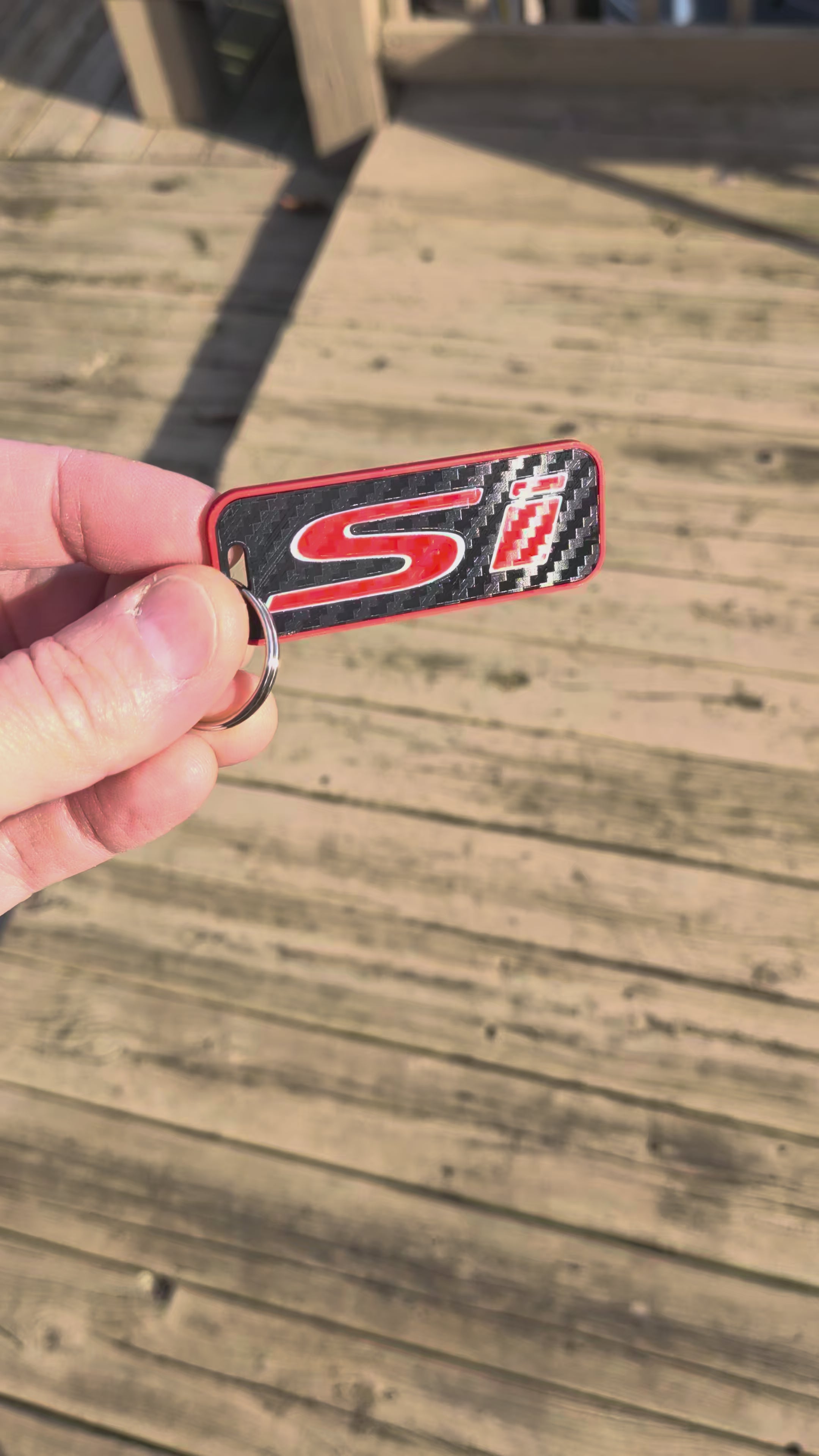 Si Keychains Carbon Look (pair)