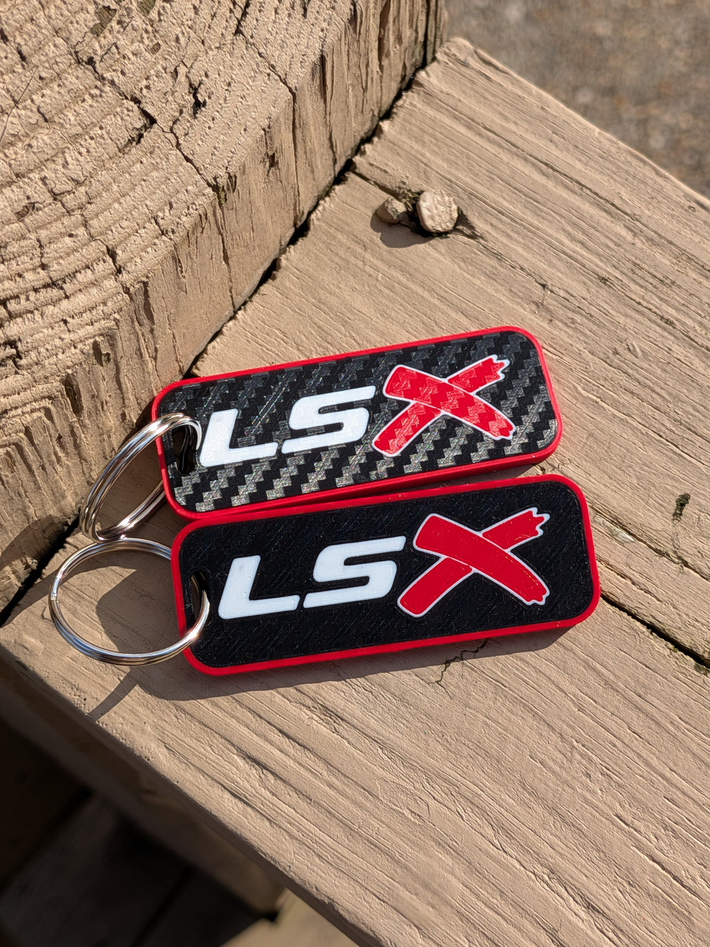 LSX Keychain for LS Powered Vehicles Carbon Look (pair)