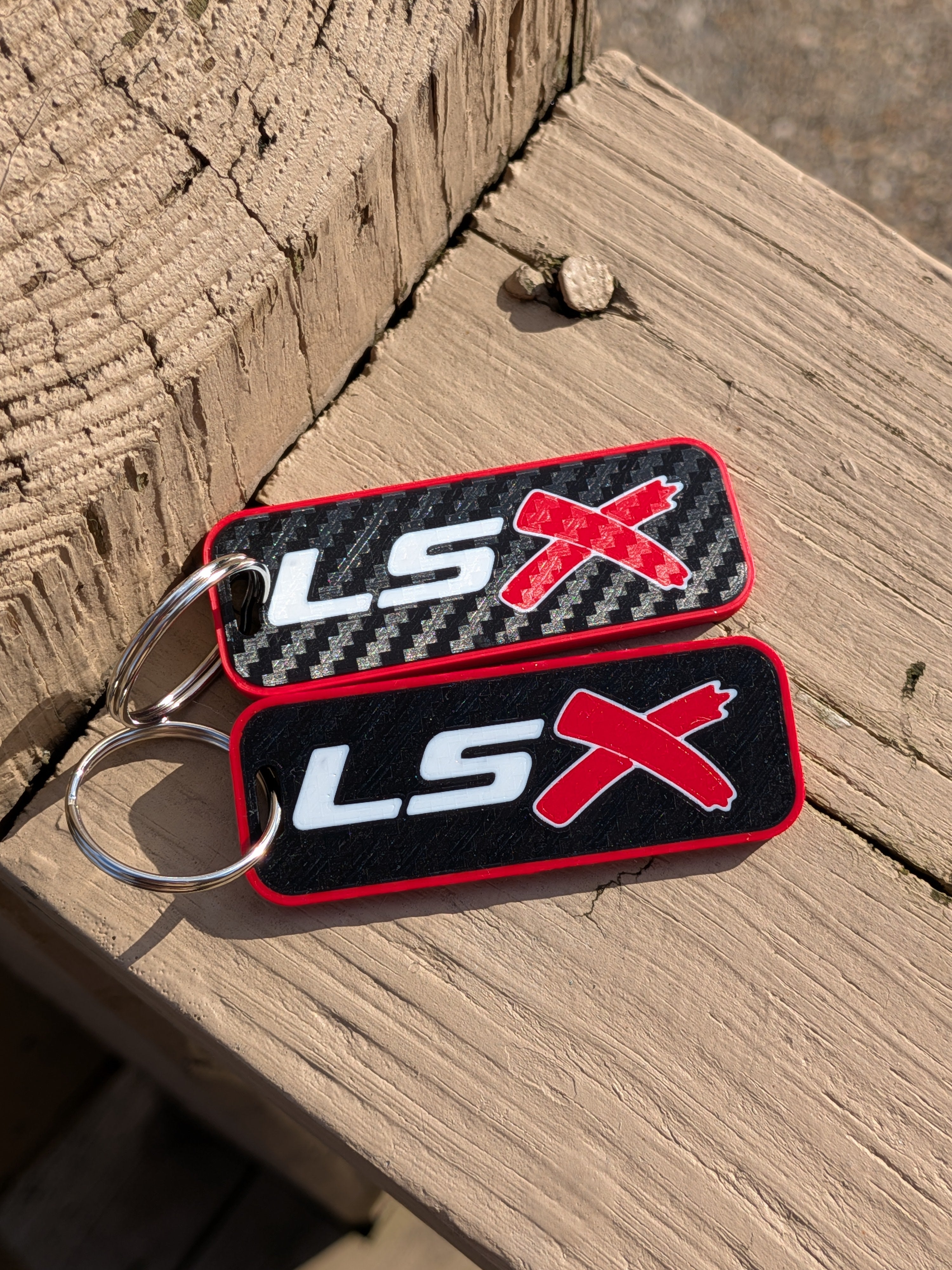 LSX Keychain for LS Powered Vehicles Carbon Look (pair)