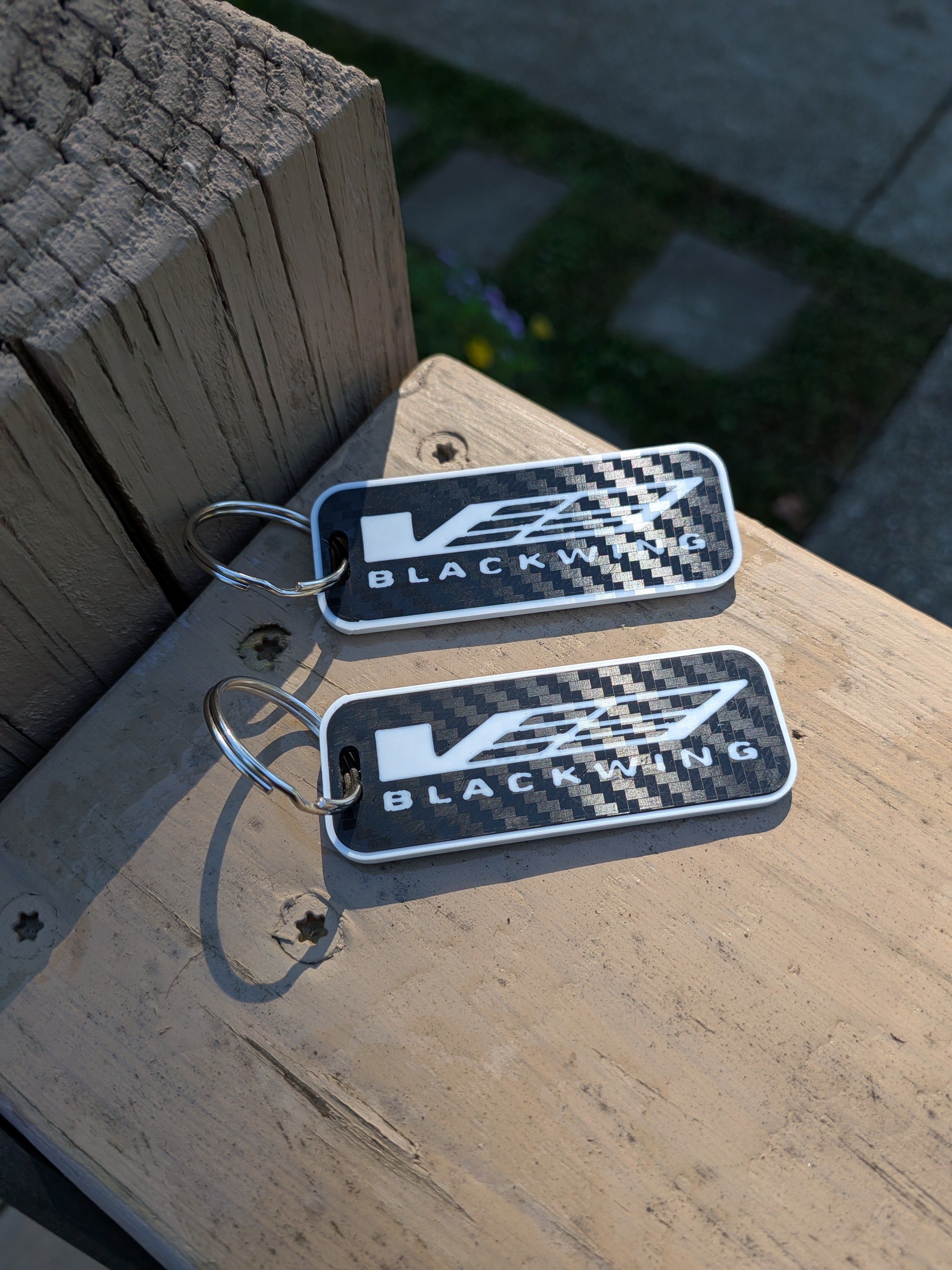 V-Series Keychain for CTS-V, ATS-V, Blackwing Carbon Look (pair)